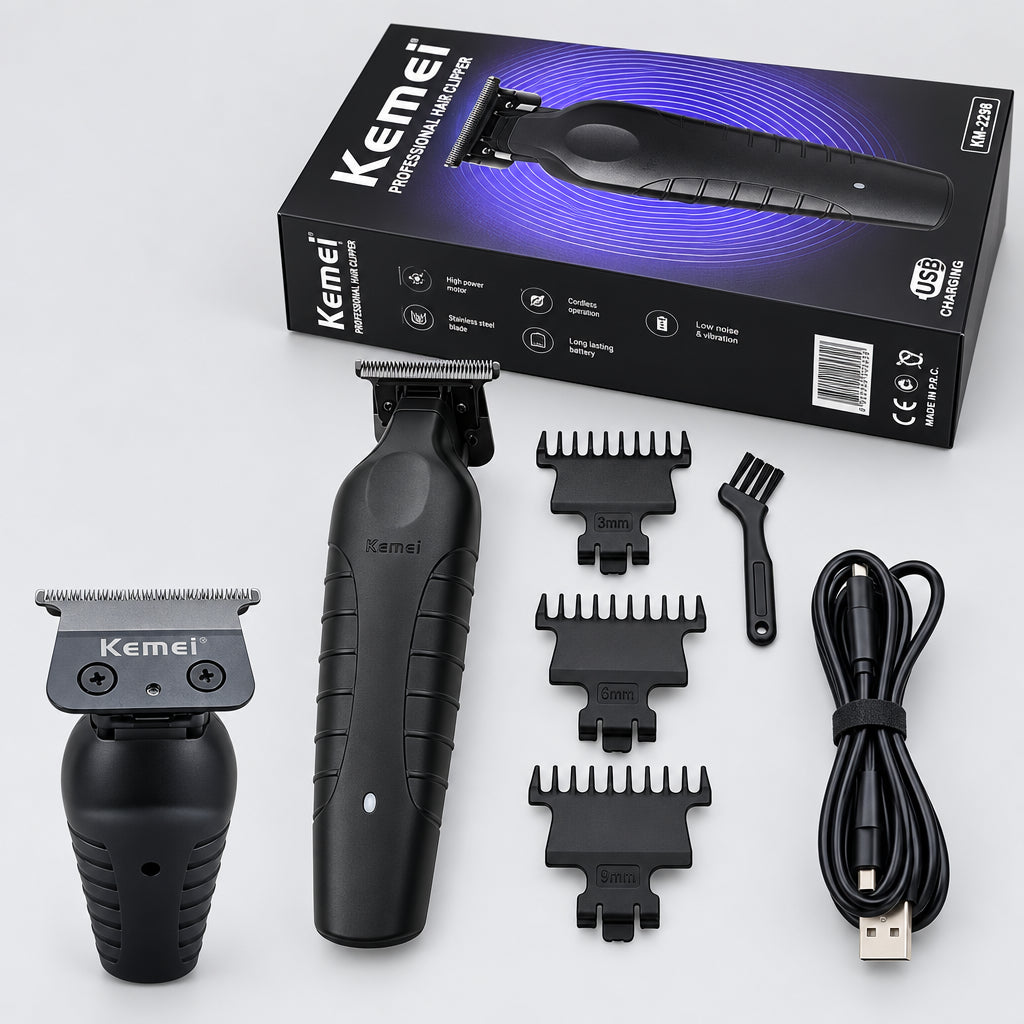 Barber Cordless Hair Trimmer 0mm Zero Gapped Carving Clipper