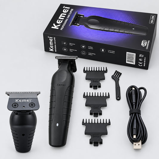 Barber Cordless Hair Trimmer 0mm Zero Gapped Carving Clipper