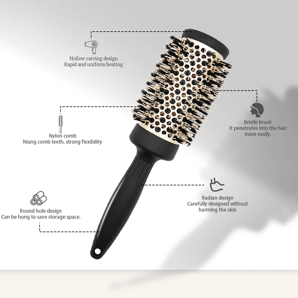 Hair Brush Comb Professional High Temperature Resistant Ceramic