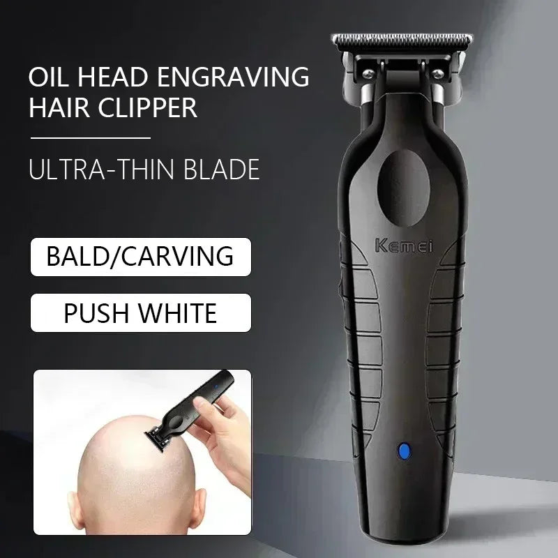 Barber Cordless Hair Trimmer 0mm Zero Gapped Carving Clipper