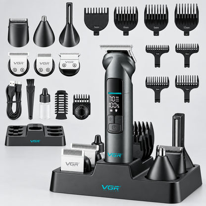 Beard Trimmer For Men, All-in-One Grooming Kit With Hair Clippers,