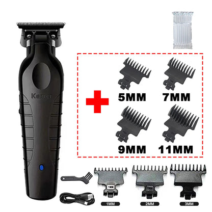 Barber Cordless Hair Trimmer 0mm Zero Gapped Carving Clipper
