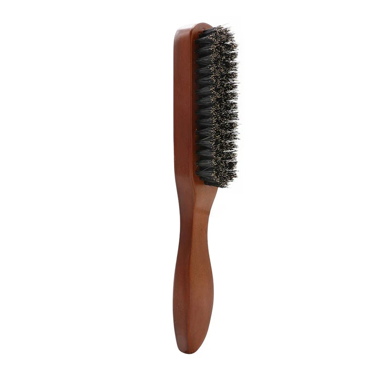 Wood Handle Boar Bristle Beard Brush Shaving Tool Hair Brush