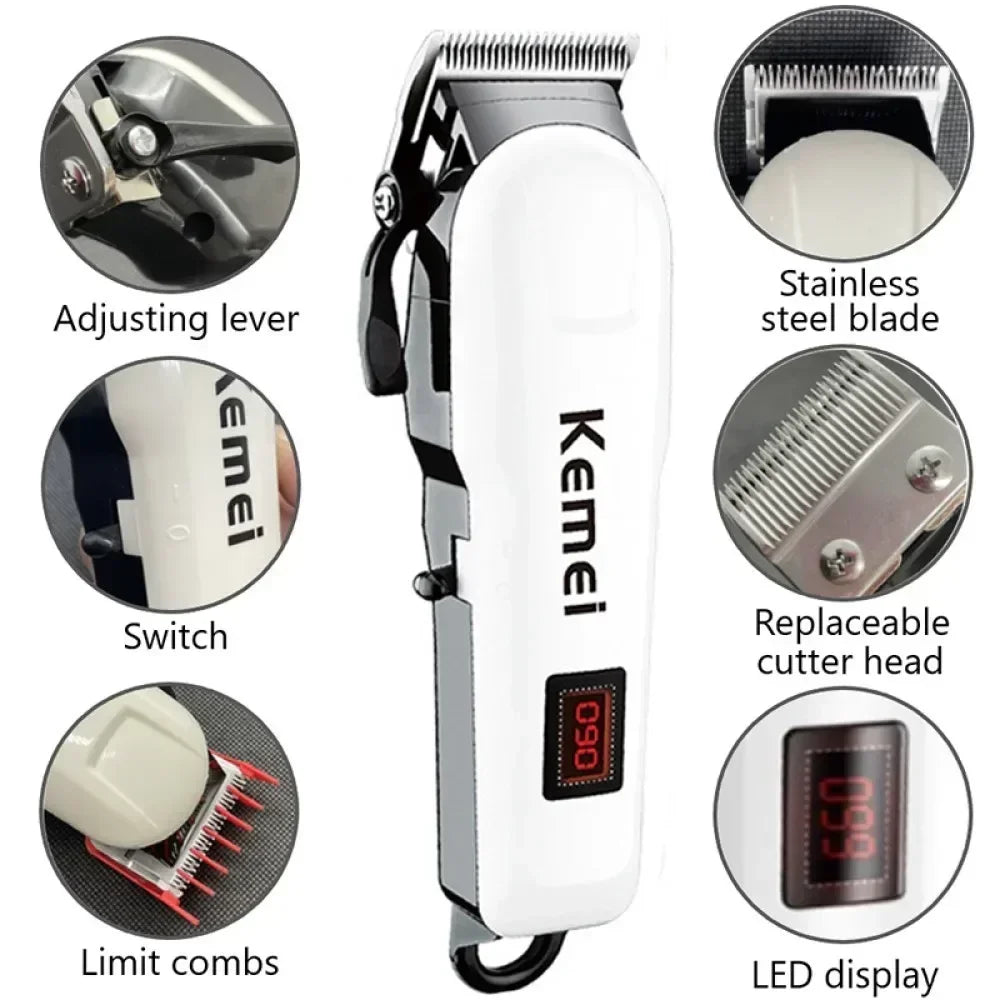 Hair Clipper UBS Rechargeable Cordless Beard Trimmer Powerful