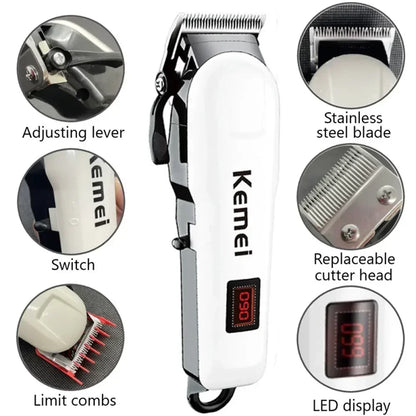Hair Clipper UBS Rechargeable Cordless Beard Trimmer Powerful