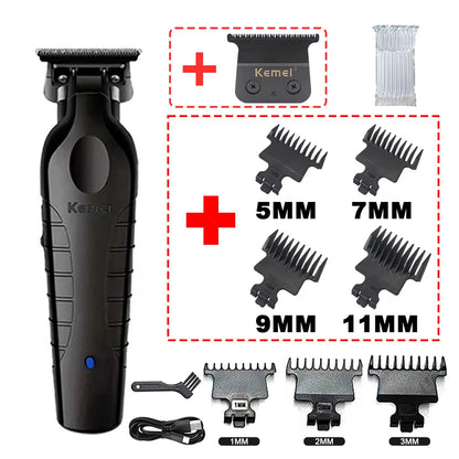 Barber Cordless Hair Trimmer 0mm Zero Gapped Carving Clipper