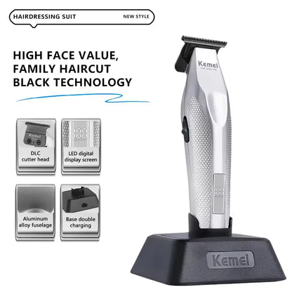 Kemei Hair Trimmer Professional Hair Clipper Electric Haircut Machine