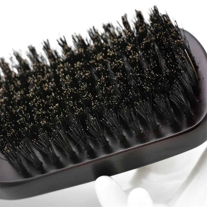 Wood Handle Boar Bristle Beard Brush Shaving Tool Hair Brush