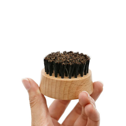 Wood Handle Boar Bristle Beard Brush Shaving Tool Hair Brush