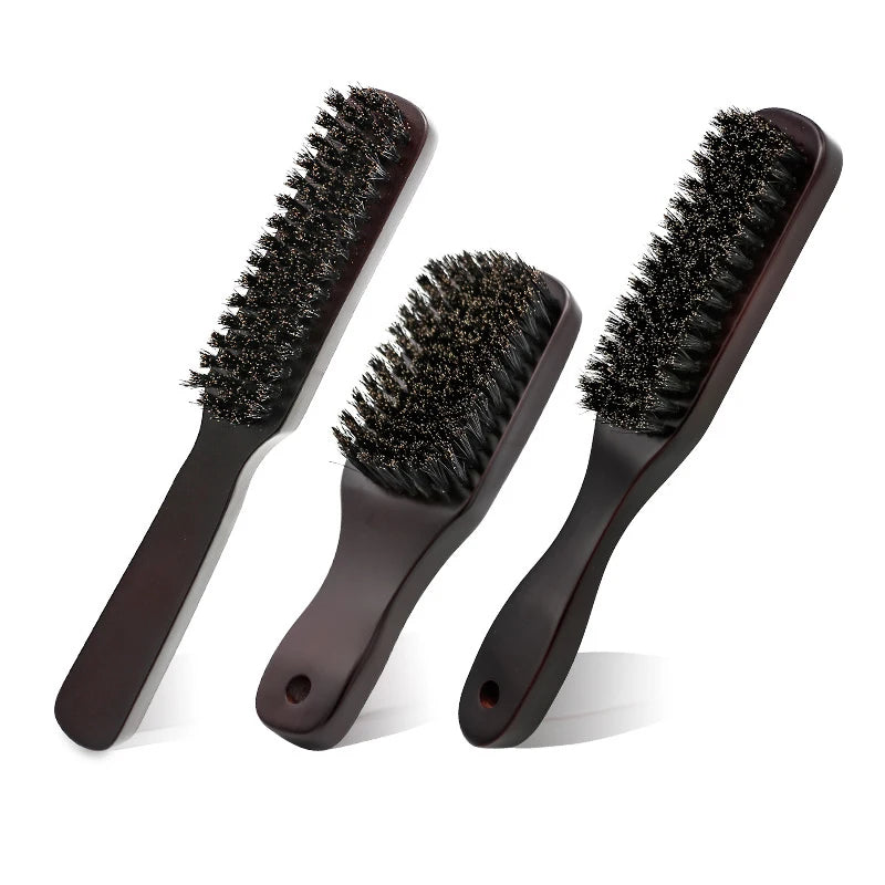 Wood Handle Boar Bristle Beard Brush Shaving Tool Hair Brush